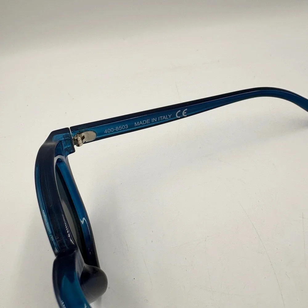 Kolo Sunglasses Unisex OS Blue Excellent Made in Italy 400-8503 Acetate Frames